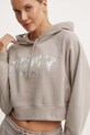 Mikina Dkny s kapucí hnědá DP4T9938