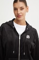 Dukserica od velura Dkny crna DP4J9544