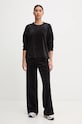 Dkny bluză din velur DP4T1061 negru AW24