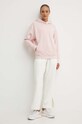 Bavlněná mikina adidas All SZN IY6812 růžová AW24