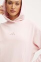 Pamučna dukserica adidas All SZN roza IY6812