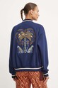 Îmbrăcăminte adidas geaca bomber x Farm Rio JE9219 bleumarin
