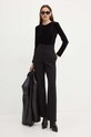 Armani Exchange body welurowe 6DYMBD.YJ9WZ czarny AW24