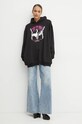 Хлопковая кофта Versace Jeans Couture 77HAIG01.CF01G чёрный AW24