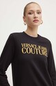 Bavlnená mikina Versace Jeans Couture čierna 77HAIT06.CF01T