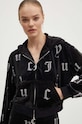 Juicy Couture bluza welurowa NALA AO DIAMANTE JCMAS224251.101 czarny