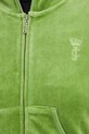 Βελούδινη μπλούζα Juicy Couture HERITAGE ROBYN HOODIE JCSEBJ007.677 πράσινο
