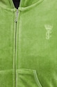 Dukserica od velura Juicy Couture HERITAGE ROBYN HOODIE JCSEBJ007.677 zelena