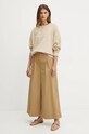 Dukserica s dodatkom vune Weekend Max Mara 2425926032600 bež AW24