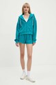 American Vintage bluza bawełniana BOBY03FH24 zielony AW24