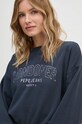 Pepe Jeans hanorac de bumbac FIORELINA bleumarin PL581464