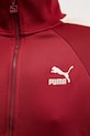 Puma Iconic T7 Track Jacket Women's zip-up sweatshirt with cotton 627994 red