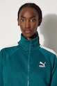 Puma Iconic T7 Track Jacket zip-up sweatshirt cotton Women's 627994 green