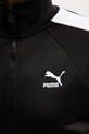 Puma μπλούζα με κουμπιά γυναικεία βαμβακεία Iconic T7 Track Jacket 627994 μαύρο