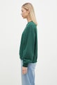 Pamučna dukserica New Balance Athletics French Terry Crew WT41500NWG zelena AW24