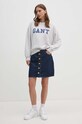 Бавовняна кофта Gant 4200488 сірий AW24