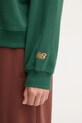 Βαμβακερή μπλούζα New Balance WT43553NWG πράσινο