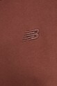 Bavlněná mikina New Balance WT41537ROK hnědá