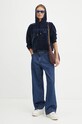 Twinset felpa 242LL2PAA blu navy AW24