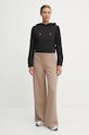 Μπλούζα Guess PEONY V4BQ02.KCHR2 μαύρο AW24