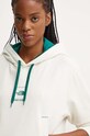 The North Face bluza bawełniana Coordinates Crop Hoodie NF0A89CKQLI1 beżowy