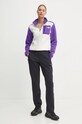 Sportovní mikina The North Face Yumiori 1/4 Zip NF0A88439IA1 fialová AW24