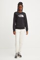 The North Face bluza Drew Peak Crew NF0A89EFJK31 negru AW24