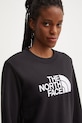 The North Face bluza Drew Peak Crew negru NF0A89EFJK31