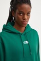 Mikina The North Face Essential Crop Hoodie s kapucí zelená NF0A89EXNL11