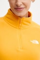 Sportovní mikina The North Face 100 Glacier Cropped NF0A855N56P1 žlutá