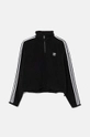 adidas Originals hanorac fleece Adicolor imprimeu negru IY7266