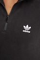 Флісова кофта adidas Originals Adicolor чорний IY7266