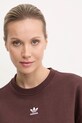 Хлопковая кофта adidas Originals коричневый IY9632
