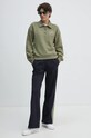 Бавовняна кофта Lacoste SF2641 зелений AW24