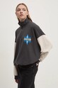 Îmbrăcăminte Quiksilver hanorac de bumbac Block Screen EQYFT04992 gri
