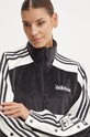 Mikina adidas Originals Adibreak Velour Tracktop černá IW5581