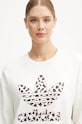 adidas Originals bluza bawełniana Leopard Sweat biały IW8477