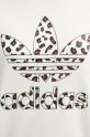 adidas Originals felpa in cotone Leopard Sweat IW8477 bianco