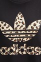 adidas Originals hanorac de bumbac Leopard Sweat IW8480 negru
