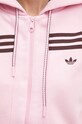 adidas Originals sweatshirt 70s Short Fullzip Fleece Hoodie pink JN7665