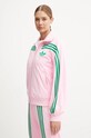 adidas Originals sweatshirt 70s Velour Tracktop all-over print pink JN8284