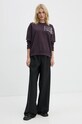MM6 Maison Margiela felpa in cotone S62GU0132.M25004 violetto AW24