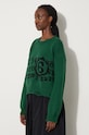 MM6 Maison Margiela pulover de lână verde S62HL0029.M13074