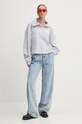 HUGO Blue bluza bawełniana 50527659 szary AW24