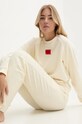 Homewear dukserica HUGO bez uzorka bež 50523414