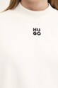Хлопковая кофта HUGO 50527463 бежевый