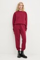 HUGO hanorac de bumbac 50527463 burgundia SS25