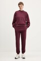 HUGO bluza bawełniana Daxandria 50527463 bordowy AW25