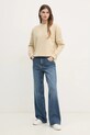 Μπλούζα Calvin Klein K20K208329 μπεζ SS25