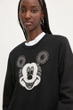 Îmbrăcăminte Desigual hanorac de bumbac MICKEY YEAH! 24WWSK10 negru